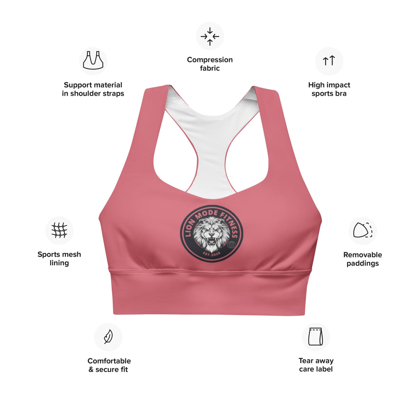 Longline sports bra